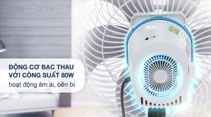 Quạt đứng Asia 6 cánh VY639990 80W - Motor