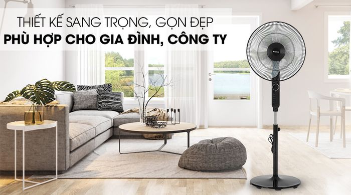 Sang đẹp - Quạt đứng Gree FDWK-40X67Bh5 Đen