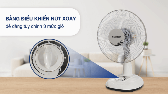 Quạt bàn Senko B1213 - Điều khiển
