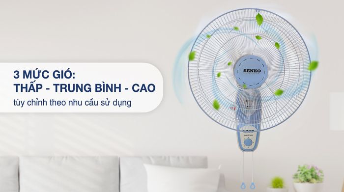 Quạt treo Senko TC1626 - mức gió