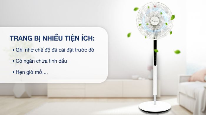 Quạt đứng Kangaroo DC inverter KG729 - Tiện ích