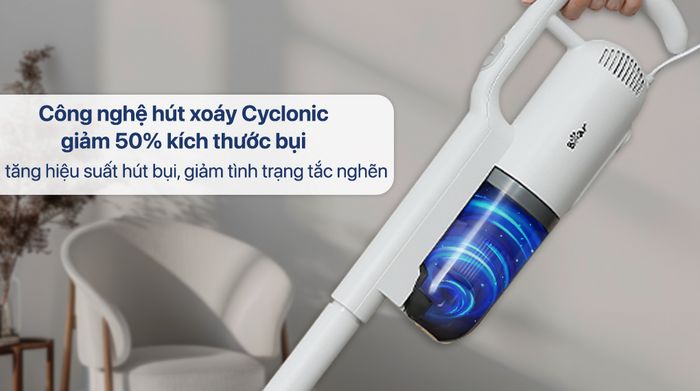 Máy hút bụi cầm tay Bear BVC-B43W1 - Công nghệ