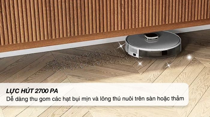 Robot hút bụi lau nhà Hitachi RV-X20M - Lực hút 2700 Pa