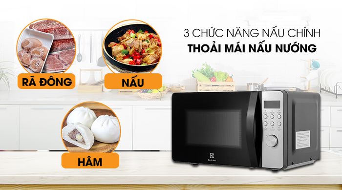 Chức năng - Lò vi sóng EMM20D38GB 20 lít