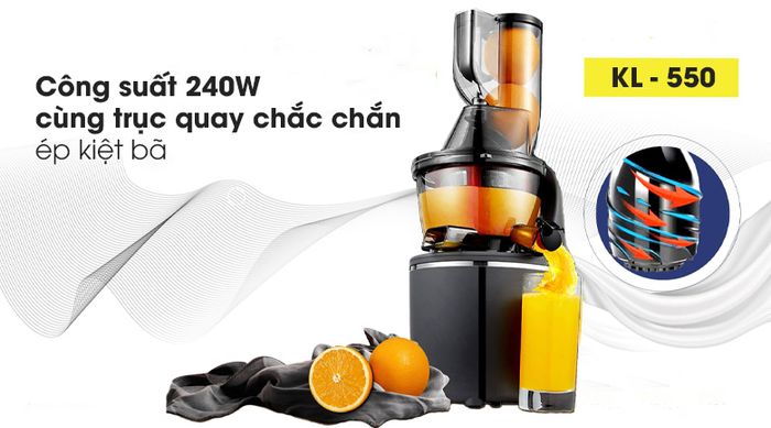 Máy ép chậm Kalite KL-550 - Công suất 240W