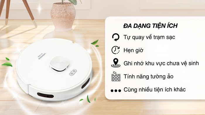 Robot hút bụi lau nhà Hitachi RV-X20M - Tiện ích