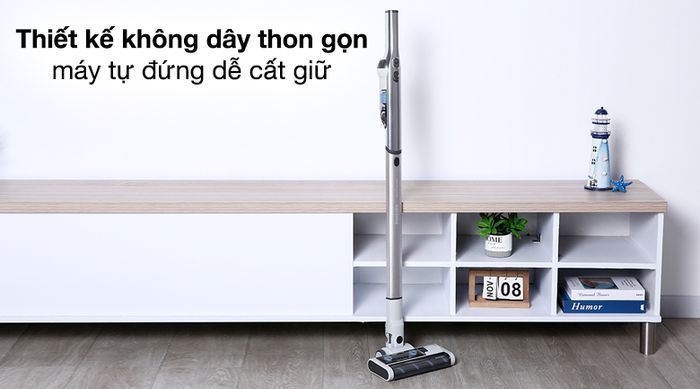 Máy hút bụi không dây Philips XC4201/01 - Máy hút bụi Philips thiết kế không dây thon gọn, di chuyển máy linh hoạt, không vướng víu