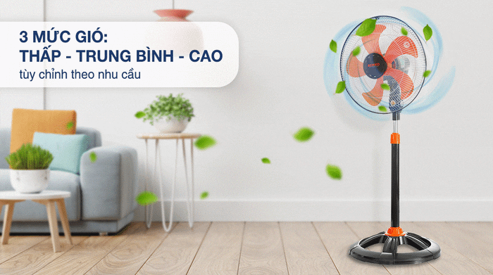 Quạt đứng Senko DTS1609 - 3 mức gió