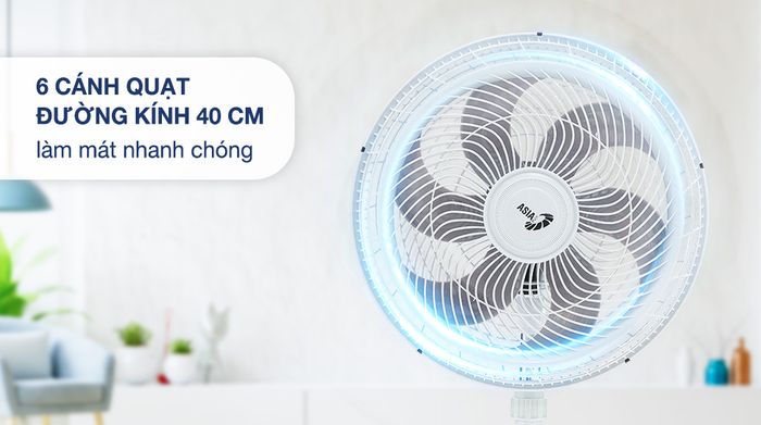 Quạt đứng Asia 6 cánh VY639990 80W - Cánh quạt