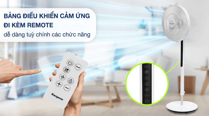 Quạt đứng Kangaroo DC inverter KG729 - Bảng điều khiển