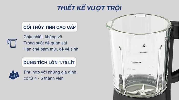 Thiết kế - Máy làm sữa hạt đa năng BlueStone BLB-6036