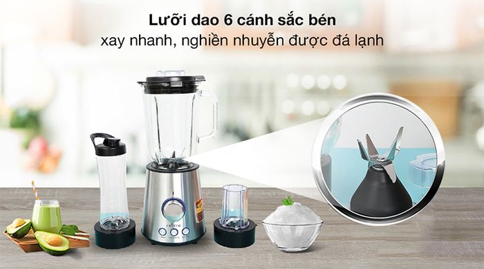Máy xay sinh tố Crystal TB-6680A - Lưỡi dao