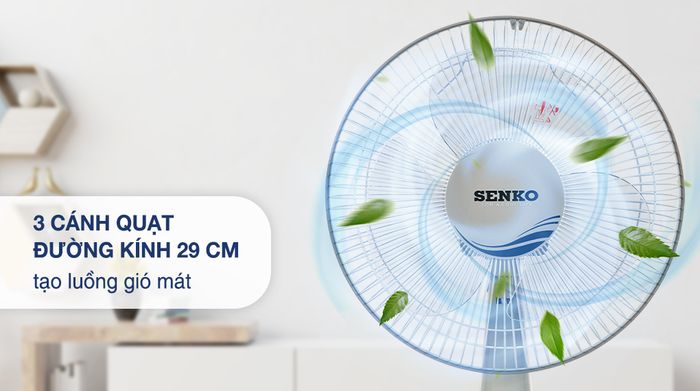 Quạt bàn Senko B1213 - Luồng gió mát