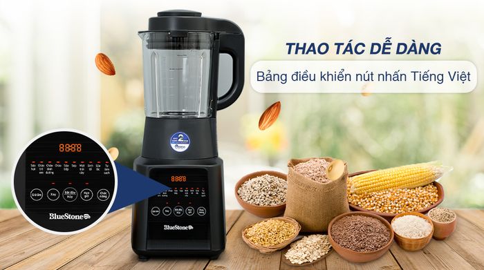 Bảng điều khiển - Máy làm sữa hạt đa năng BlueStone BLB-6036