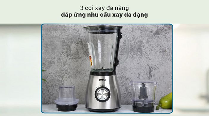 Máy xay sinh tố DMAX BL9702-GS - 3 Cối xay đa năng