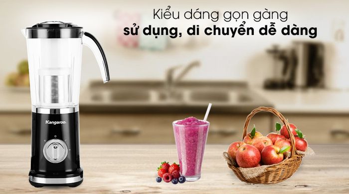 Máy xay sinh tố Kangaroo KG3B2 - Màu trắng đen sang trọng, thanh lịch