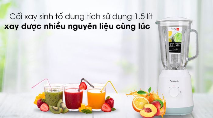 Máy xay sinh tố Panasonic MX-EX1561WRA - Cối xay chất liệu thủy tinh bền tốt