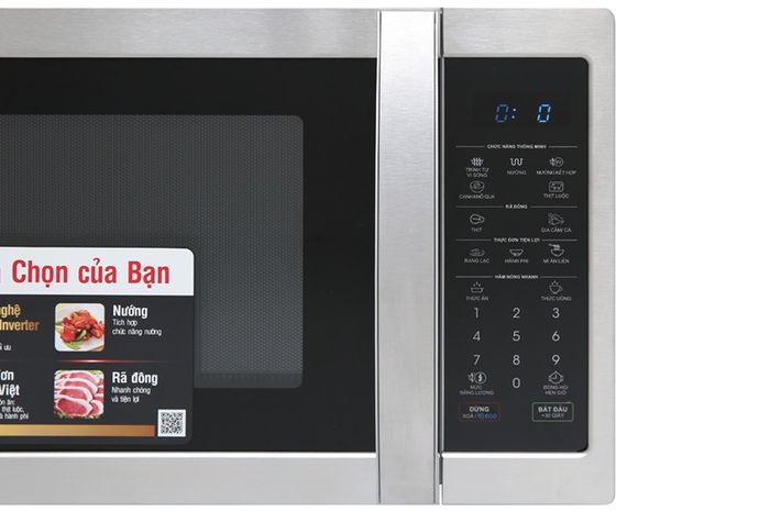 Bảng điều khiển có tiếng việt - Lò vi sóng Sharp R-G52XVN-ST 25 lít