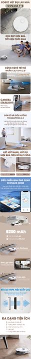 Robot hút bụi lau nhà Ecovacs T10