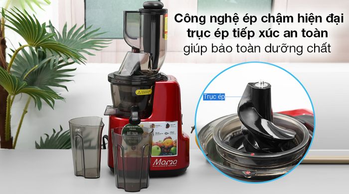 Máy ép chậm Sunhouse Mama SHD5505 - Sunhouse Mama SHD5505 sử dụng công nghệ ép chậm hiện đại, giữ trọn dưỡng chất trong nguyên liệu xay ép