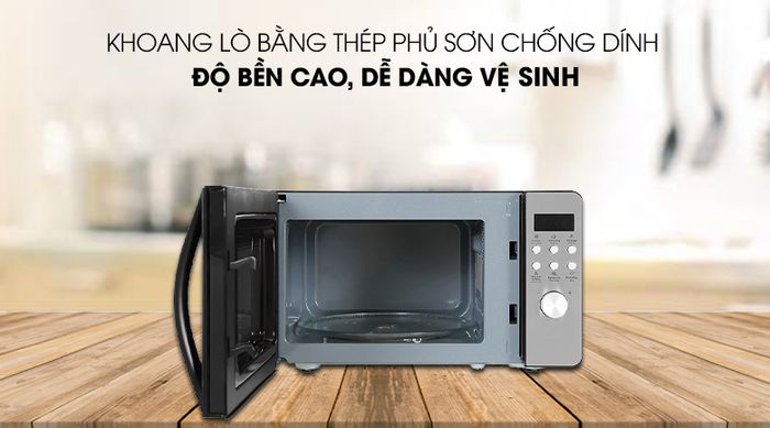 Khoang lò có chất liệu an toàn cho sức khoẻ