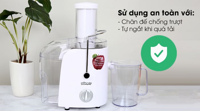 Máy ép trái cây Hommy GS-321 - Bảo vệ người dùng và thiết bị với các tính năng an toàn