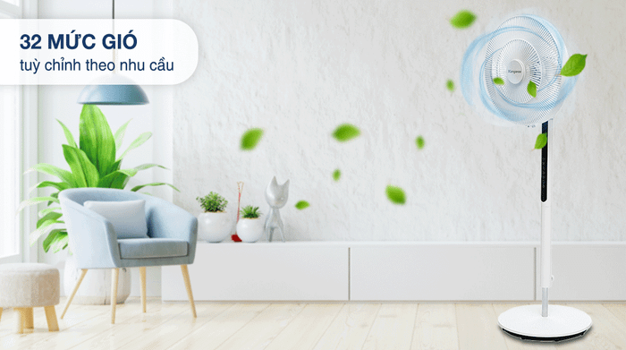 Quạt đứng Kangaroo DC inverter KG729 - Mức gió