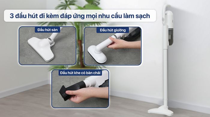 Máy hút bụi cầm tay Bear BVC-B43W1 - Đầu hút