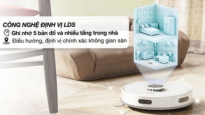 Robot hút bụi lau nhà Hitachi RV-X20M - Thiết lập bản đồ