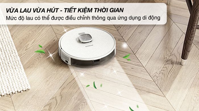 Robot hút bụi lau nhà Hitachi RV-X20M - Vừa hút vừa lau