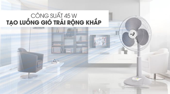 Công suất - Quạt lửng Asia A16019-XV0 Xám