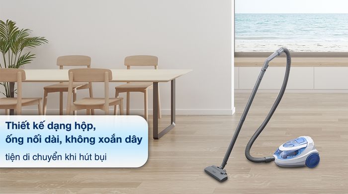 Máy hút bụi dạng hộp Hitachi CV-SH18E BL - Thiết kế