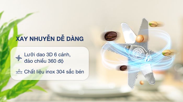 Máy làm sữa hạt đa năng Magic A-96 bạc - Lưỡi dao