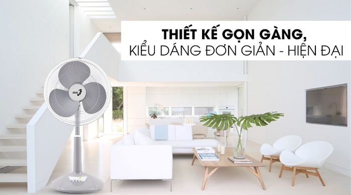 Thiết kế - Quạt lửng Asia A16019-XV0 Xám