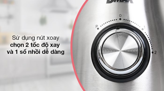 Máy xay sinh tố DMAX BL9702-GS - Điều khiển đơn giản bằng nút xoay