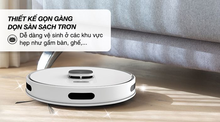Robot hút bụi lau nhà Hitachi RV-X20M - Thiết kế gọn gàng