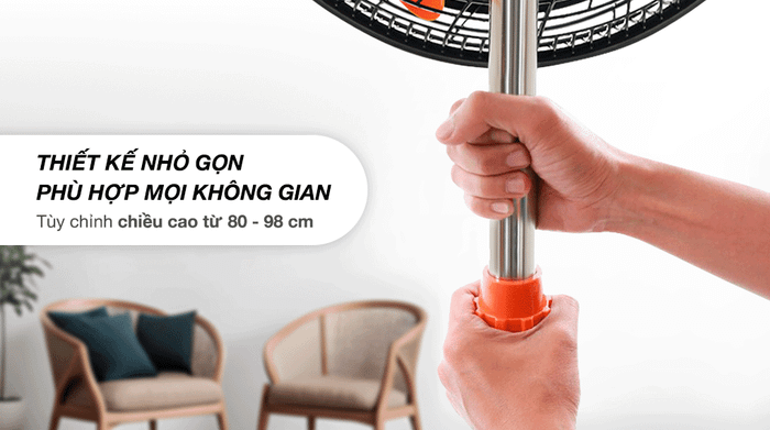 Thiết kế - Quạt lửng Asia VY628890 75W