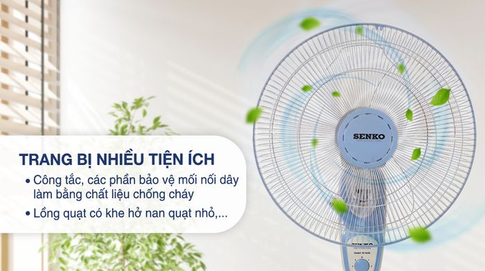 Quạt treo Senko TC1626 - Tiện ích