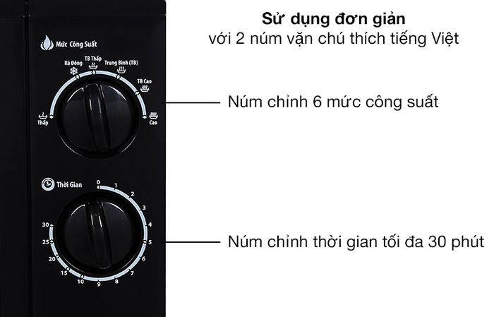 Điều khiển - Lò vi sóng Bluestone MOB-7733 25 lít