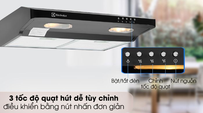 Dễ dùng - Máy hút mùi âm tủ Electrolux EFT6032K