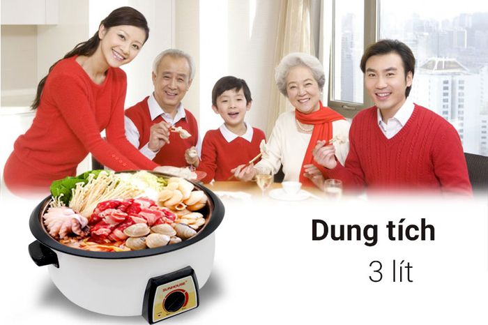 Nồi lẩu điện Sunhouse SHD 4521 3 lít