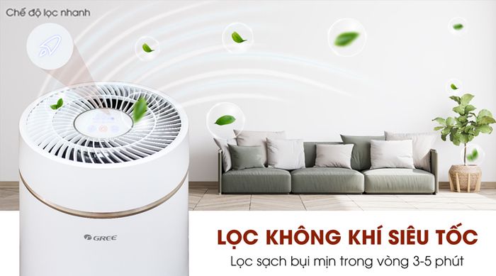 Lọc nhanh - Máy lọc không khí Gree GCF350ASNA