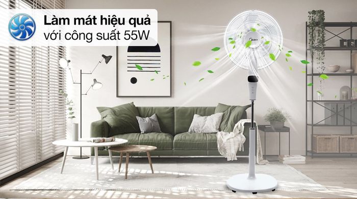 Quạt đứng Midea FS40-15DR - Công suất 55W