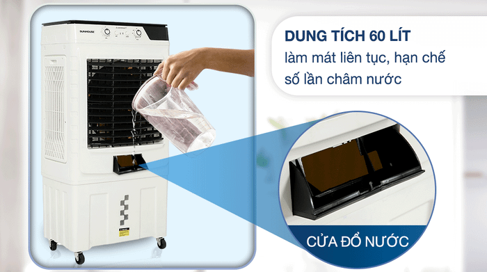 Quạt điều hòa Sunhouse SHD7758 - Bình chứa
