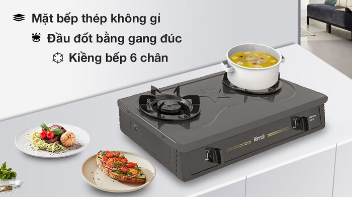 Chất liệu - Bếp ga Rinnai RV-MC27BE