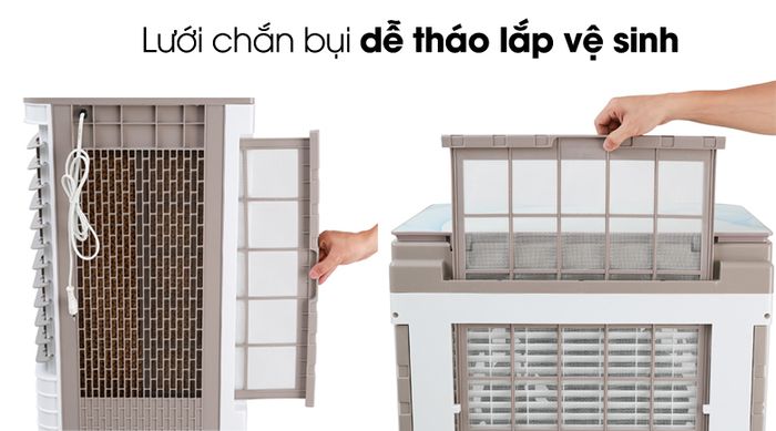 Lưới chắn bụi tháo rời - Quạt điều hòa không khí Rapido 9000D