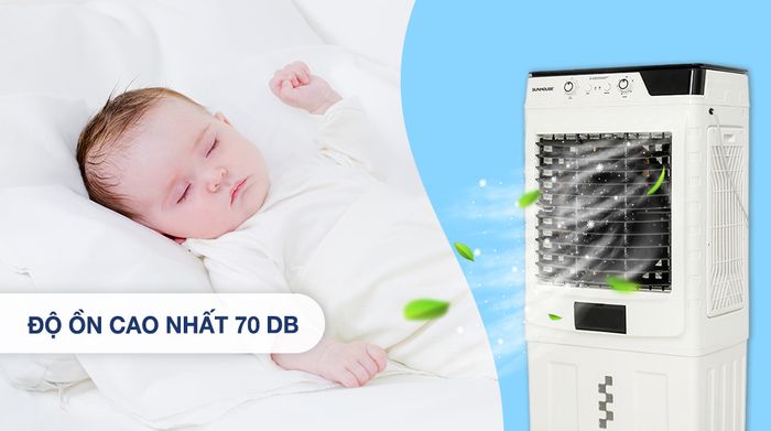 Quạt điều hòa Sunhouse SHD7758 - Độ ồn