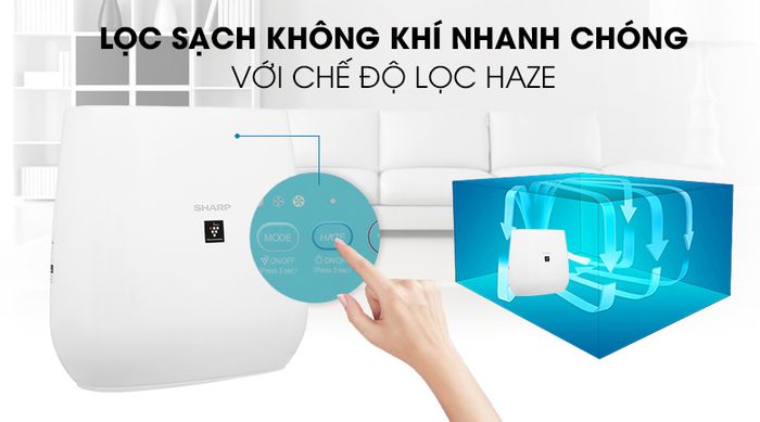 Máy lọc không khí Sharp FP-J30E-A 50W - Chế độ Haze