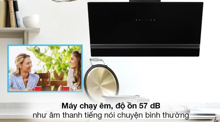 Máy hút mùi áp tường Kangaroo KG1361 - Độ ồn 57 dB