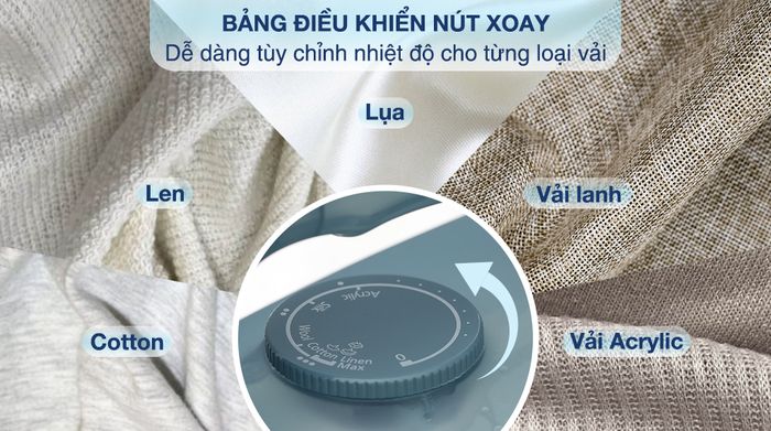 Bàn ủi hơi nước Panasonic NI-S430GRA 2300W - Bảng điều khiển